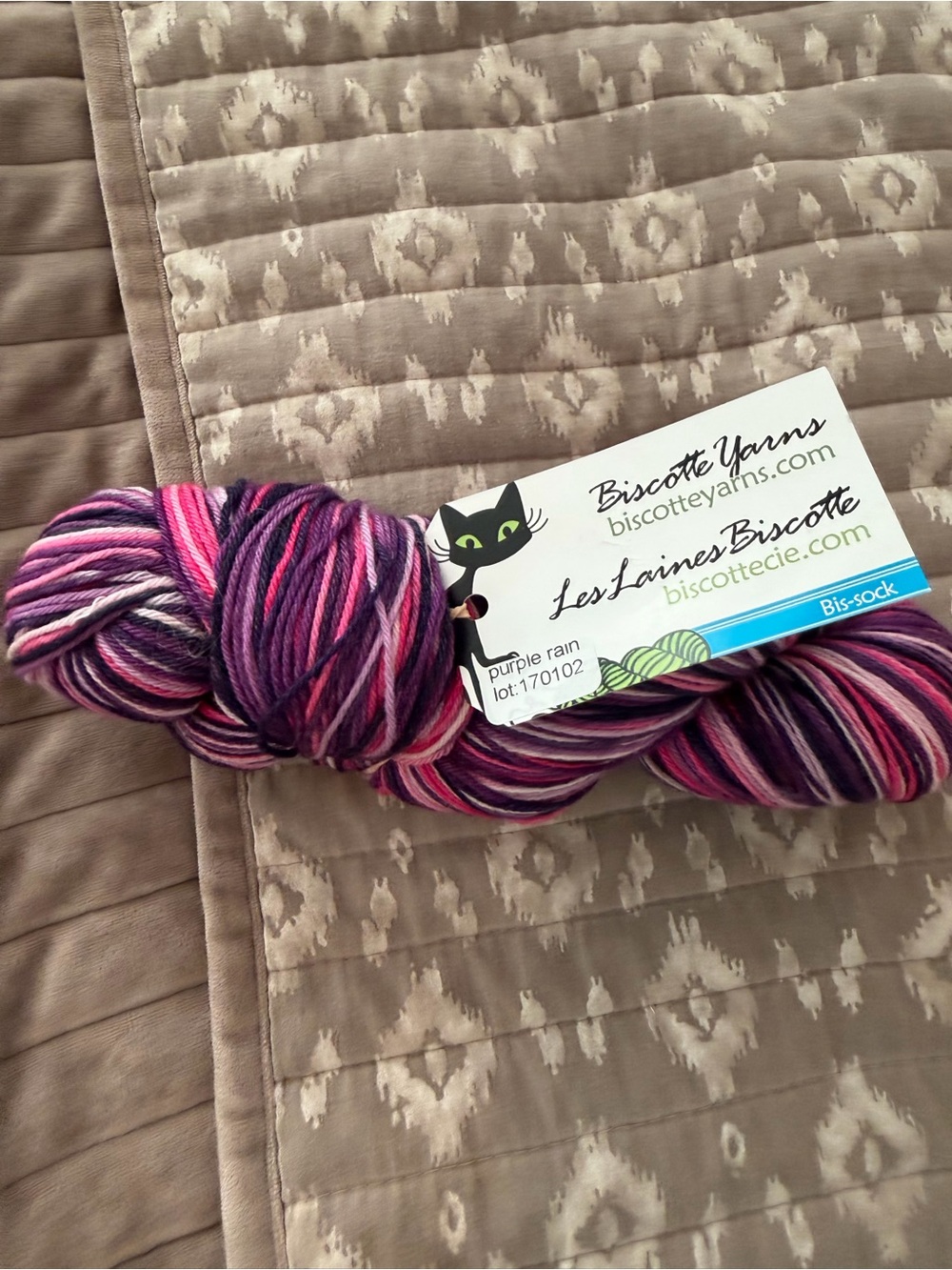'Purple Rain' Variegated Yarn - Pink & Purple Blend